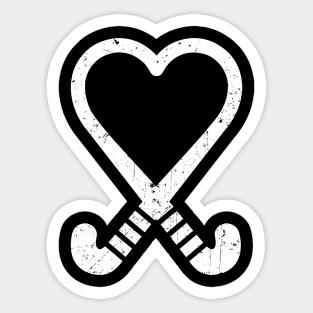 Funny Field Hockey Love Youth Women Gift Sticker